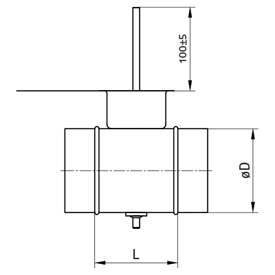 Standard-Drosselklappen > Drosselklappe rund für Antrieb DSB(E)/DSBL