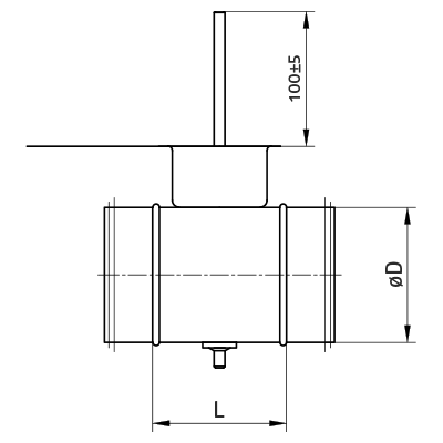 Standard-Drosselklappen > Drosselklappe rund für Antrieb DSB(E)/DSBL