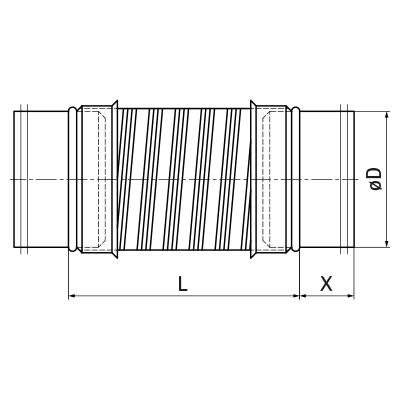 Conectores de ventilación > Conector flexible DRATU