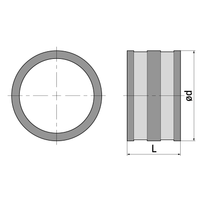 Flexible double-layer pipe and assembly materials > Pipe connector MRW