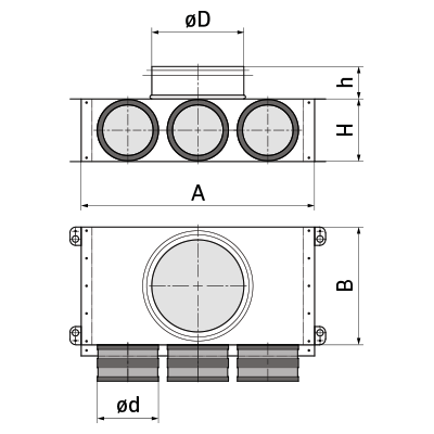 Plenum boxes > Plenum box SR-T3