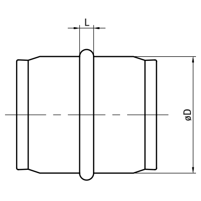 Female and male couplings > Male coupling NP(E)/NPL