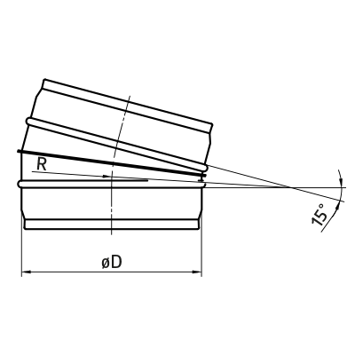 Bends > 15° segmented bend BFL/BF(E)