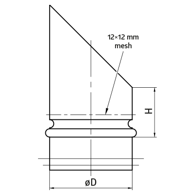 Saddles > Angle take-off with mesh AV(E)/AVL