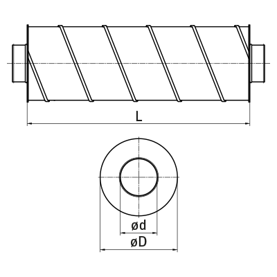 Round > Circular silencer SLL