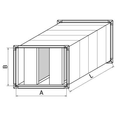 Rectangular > Rectangular silencer TAP