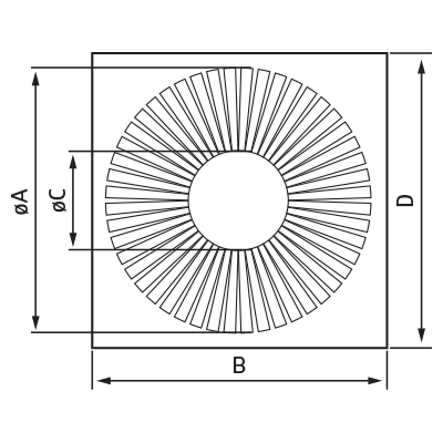 Ceiling diffusers > Swirl diffuser SW