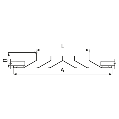 Ceiling diffusers > Four-way diffuser HB40