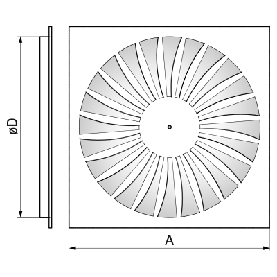 Difusores de techo > Difusor en espiral SD-B