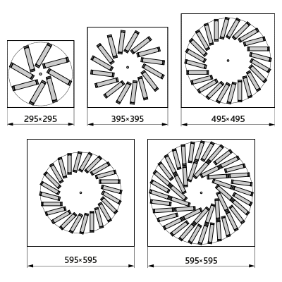 Ceiling diffusers > Swirl diffuser SD-C