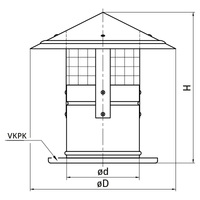 Air intake / exhauster and ventilation caps > Roof round air intake CDO