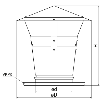 Air intake / exhauster and ventilation caps > Round air exhauster type C WDO-C