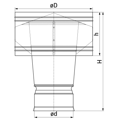 Air intake / exhauster and ventilation caps > Round gravity ventilator WDC Air intake / exhauster and ventilation caps > Round gravity ventilator WDC