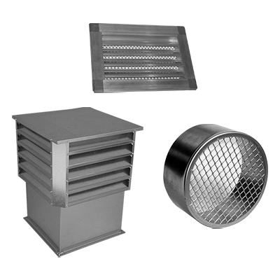 Elements for the production of dampers/air intake/exhaust > Galvanized steel 12x12 mesh