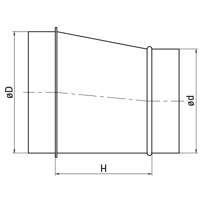 Reducers > Eccentric hand made reducer RFLE/RFLL