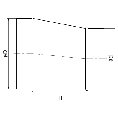 Reducers > Eccentric hand made reducer RFLE/RFLL