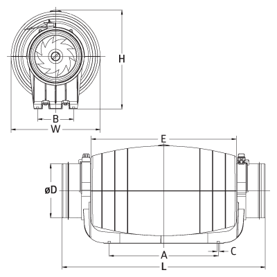 Ventilatoren > Kanalventilator CFD Silent